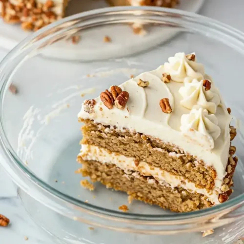 Tranche de gâteau italien
