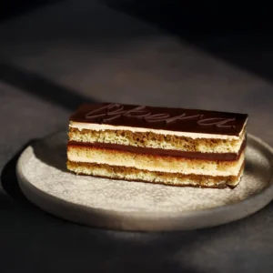 Un délicieux Opéra gâteau.
