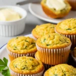 Présentation de muffins feta : une collation savoureuse parfaite pour le brunch.