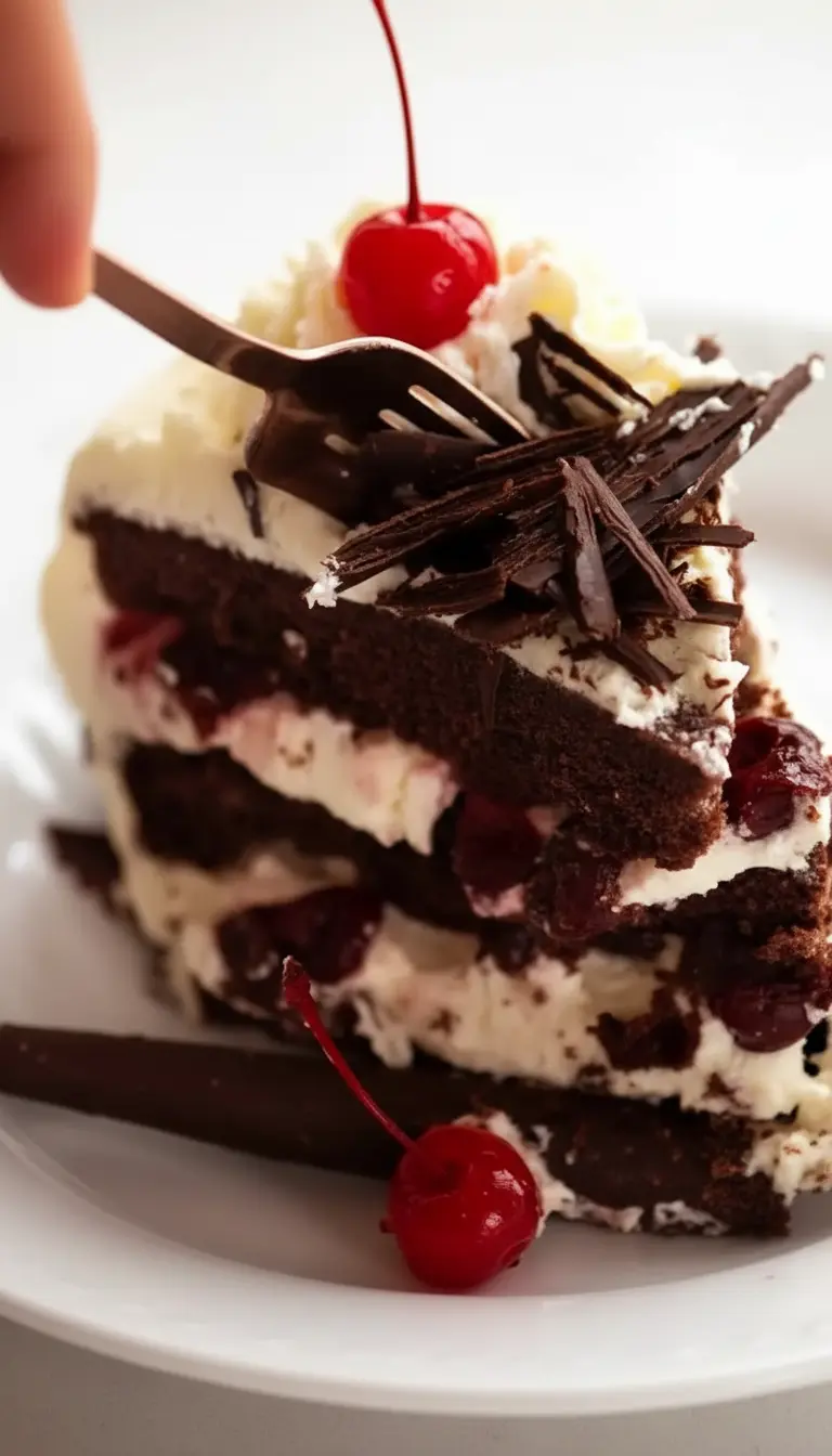 Foret noire gateau facile et moelleux : recette authentique